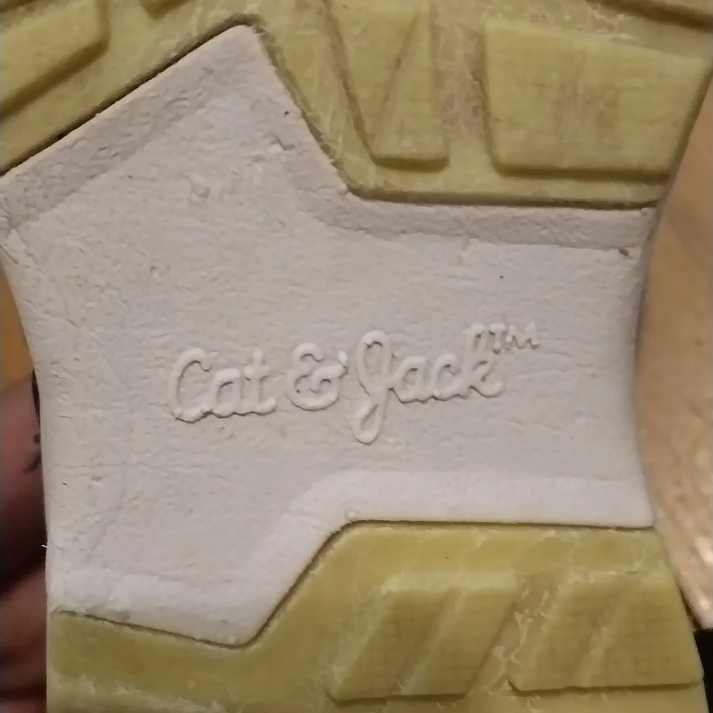 Cat & Jack Kids Black and Yellow Sneakers